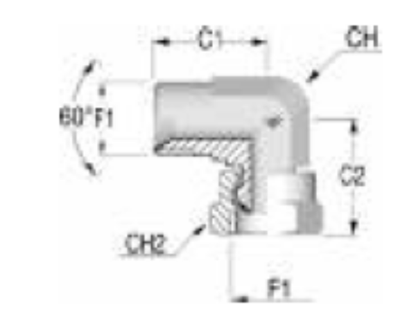 Picture of BSP Hydraulic Adaptor - Male/Female Elbow