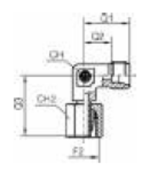 Picture of Metric Hydraulic Adaptors - Male/Female Elbow