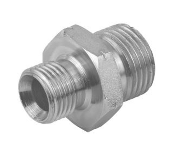 Picture of 1/4" BSP Male x (18mm) Metric Male - Hyd Adaptor 